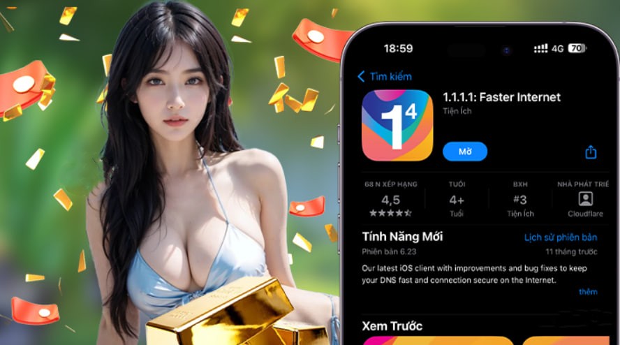 Hình ảnh quảng cáo của cwin222 hiển thị nền tảng và các lợi ích